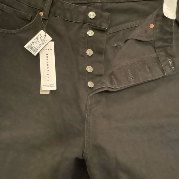 Black Topshop One oversized mom jeans size 34 - Picture 9 of 13